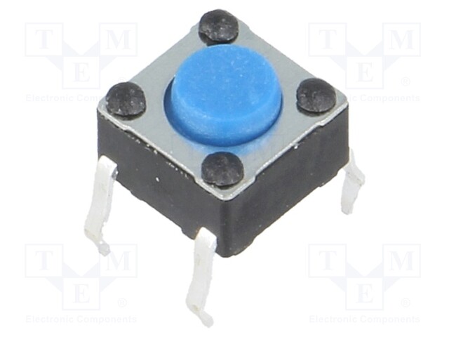 Microswitch TACT; SPST-NO; Pos: 2; 0.05A/12VDC; THT; none; 1.6N