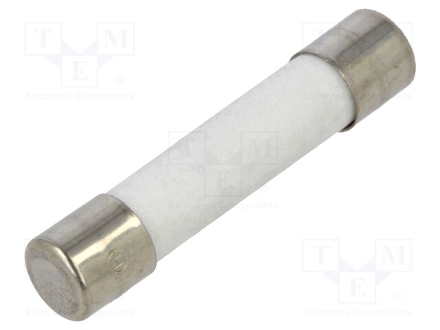 Fuse: fuse; 9A; 250VAC; ceramic; 6.3x32mm; brass; nickel plated