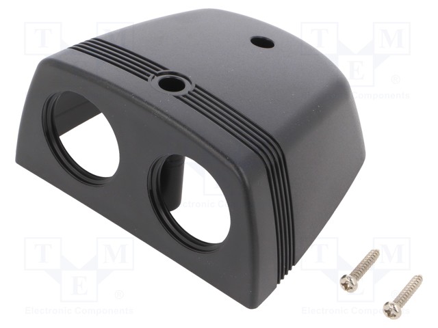 Car lighter socket housing; black