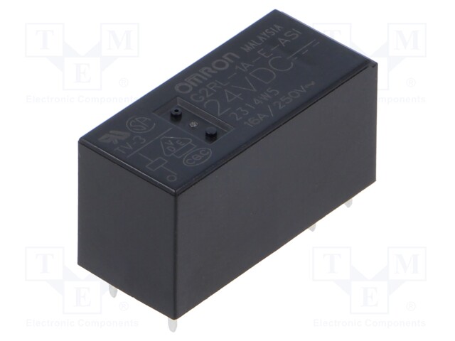 Relay: electromagnetic; SPST-NO; Ucoil: 24VDC; Icontacts max: 16A