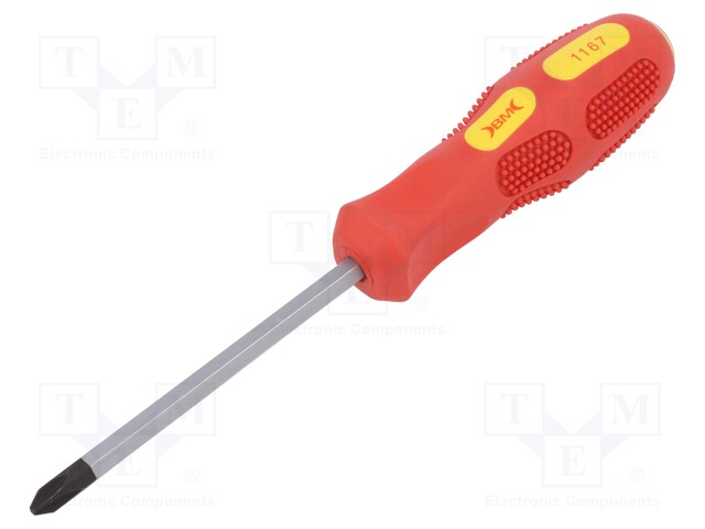 Screwdriver; Phillips; for impact; PH2; Blade length: 100mm