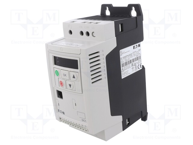Inverter; Max motor power: 0.37kW; Usup: 200÷240VAC; 0÷500Hz; IN: 4