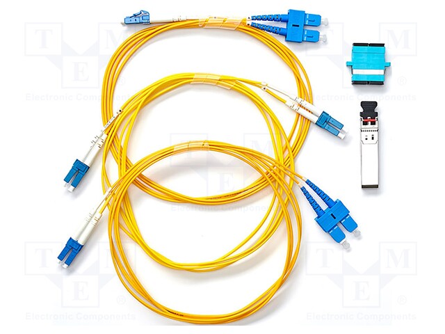 Set of cables and adapters