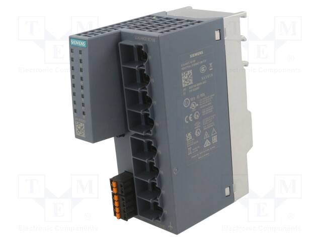 Switch, 8 Ports, Industrial, Unmanaged Fast Ethernet, DIN Rail / Wall, RJ45 x 8, 10Mbps, 100Mbps