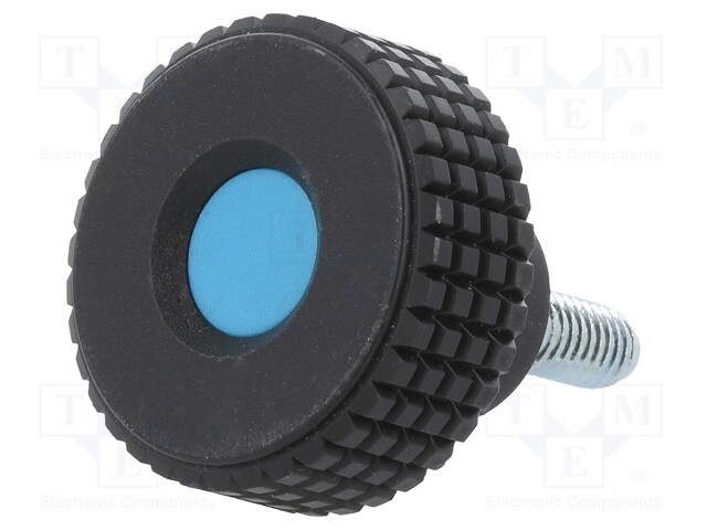 Knob; Ø: 70mm; Ext.thread: M12; 50mm; H: 42mm; technopolymer (PP)