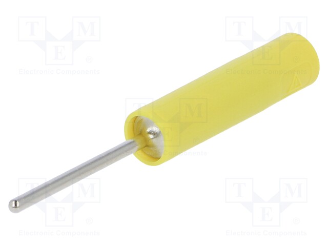 Socket; 4mm banana; 20A; 1kVAC; yellow; nickel plated; -25÷80°C