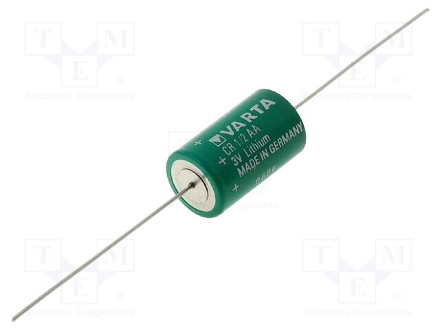 Battery: lithium; 3V; 1/2AA; axial; Ø14.7x25mm; 950mAh