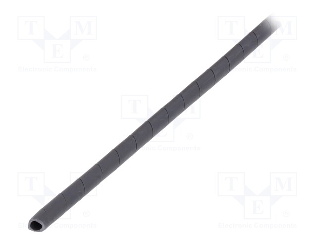 Spiral wrapping; ØBundle : 4.8÷50.8mm; polyetylene; black; L: 30m