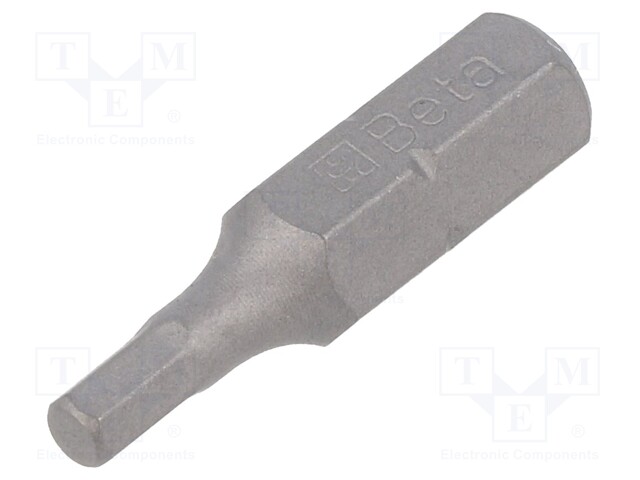 Screwdriver bit; Allen hex key; HEX 3mm; Overall len: 25mm