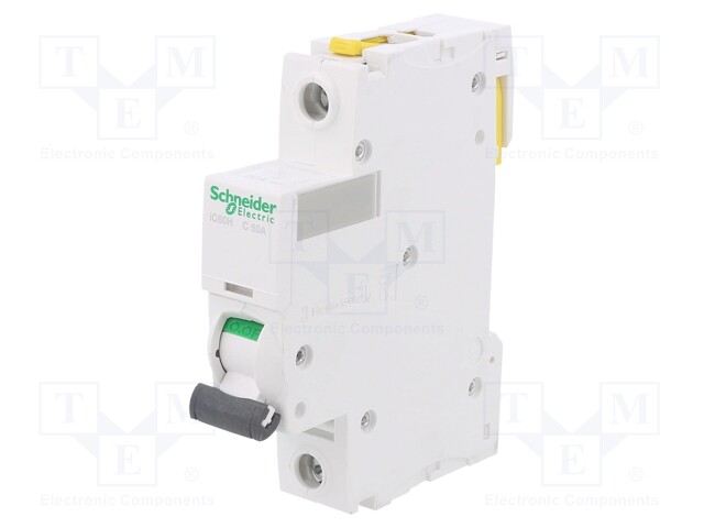 Circuit breaker; 230VAC; Inom: 50A; Poles: 1; DIN; Charact: C; 10kA