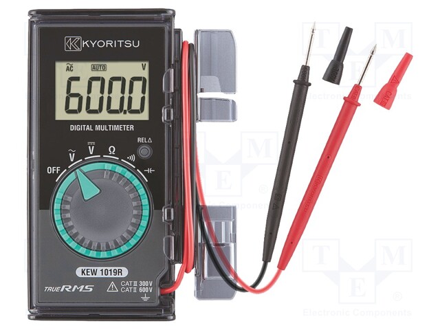 Digital multimeter; LCD; VDC: 600mV,6V,60V,600V; VAC: 6V,60V,600V