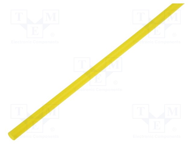 Heat shrink sleeve; 2.4mm; L: 1m; 2: 1; yellow; Temp: -55÷125°C