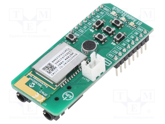 Click board; Bluetooth; GPIO,UART; BM62SPKS1MC2-0001AA; 3.3VDC