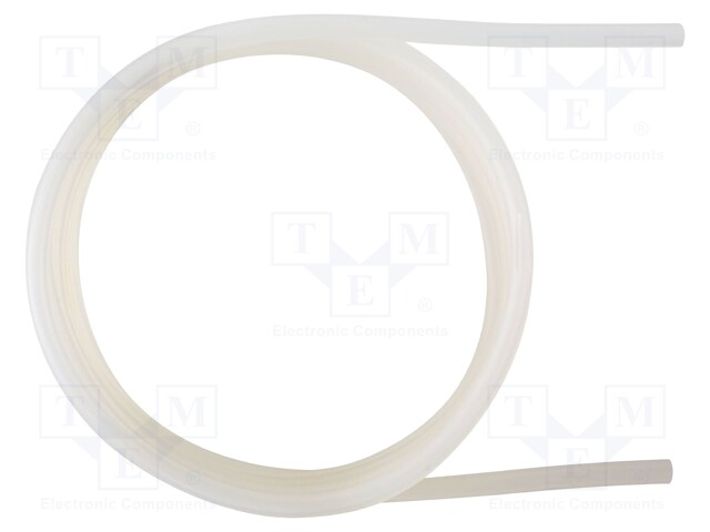 Connection hose; white; Pitot tube,test probe; silicone; L: 5m