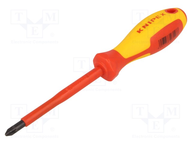 Screwdriver; insulated; Pozidriv®; PZ2; Blade length: 100mm; 1kVAC