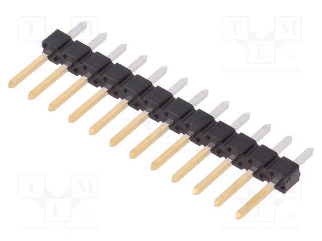 Pin header; pin strips; BERGSTIK; male; PIN: 12; straight; 2.54mm