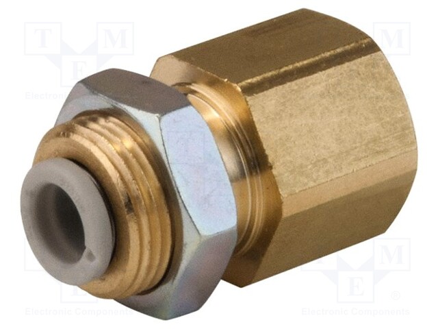 Push-in fitting; threaded,straight; Rc 1/8"; inside,outside