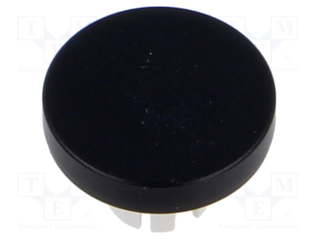 Actuator lens; 22mm; 61; Colour: black; Mat: aluminium; Ø19.7mm