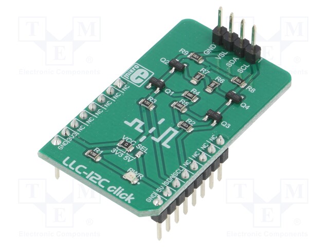 Click board; converter; I2C; mikroBUS connector; 3.3/5VDC