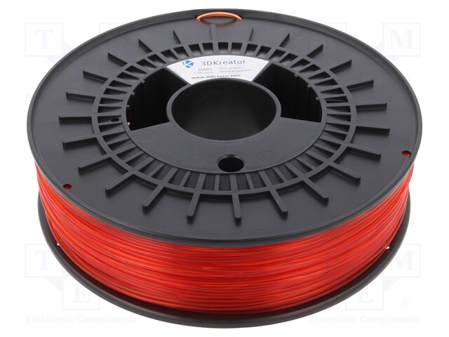 Filament: EASY ABS; 1.75mm; red,transparent; 750g