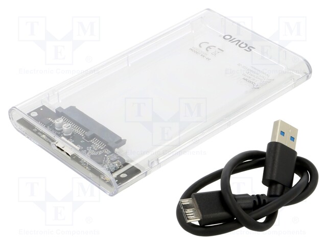 Hard discs housing: 2,5"; PnP; USB 2.0,USB 3.0; 126x79x13mm