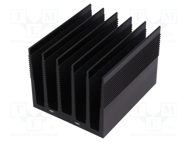 Heatsink: extruded; grilled; black; L: 100mm; W: 82mm; H: 69mm; 1K/W