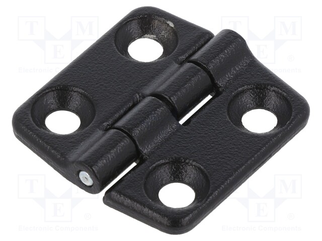 Hinge; Width: 29mm; zinc and aluminium alloy; black; H: 30mm