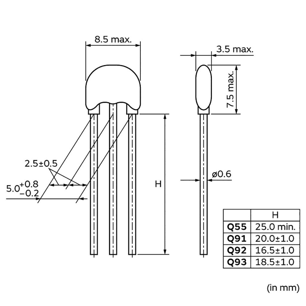 Feedthrough Capacitor, 6800 pF, 100 V, 6 A, Radial, Through Hole, ± 10%