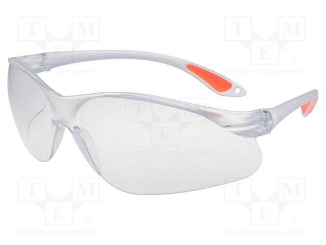 Safety spectacles; Lens: transparent