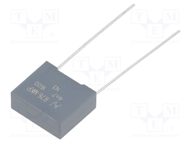 Capacitor: polypropylene; 4700pF; ESR: 135.5mΩ; THT; ±5%; -55÷110°C