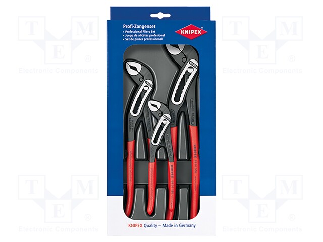 Kit: pliers; Pcs: 3; adjustable