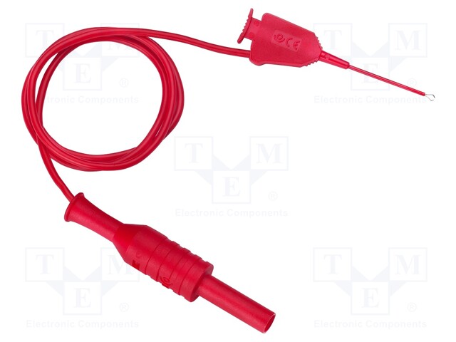 Test lead; 70VDC; 33VAC; 1A; Len: 0.5m; red; Series: 72929