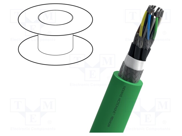 Wire: test lead cable; 4x2x0,25mm2; PUR; green; stranded; -30÷80°C