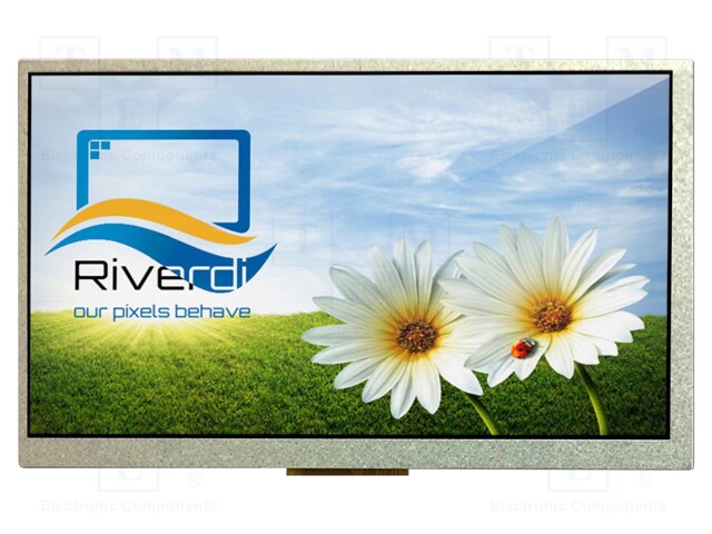 Display: TFT; 7"; 800x480; Illumin: LED; Dim: 165.6x100.6x9.68mm