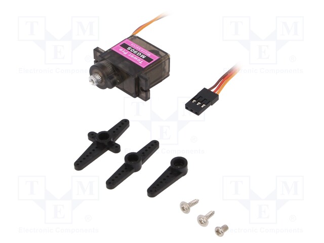 Motor: servo; 4.8÷6VDC; micro; digital; 13.4g; 22.8x12.2x28.5mm