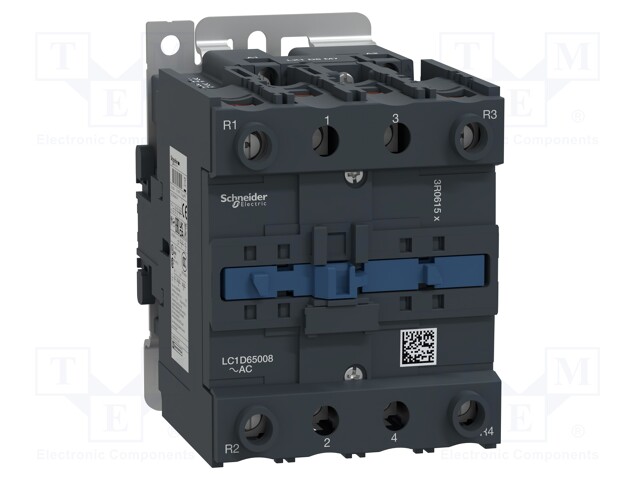 Contactor: 4-pole; NC x2 + NO x2; 110VAC; 65A; DIN,on panel