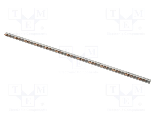 Busbar; 16mm2; Poles: 4; 690VAC; 690VDC; Inom: 80A; No.of mod: 13