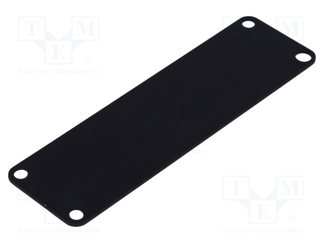 Front panel; aluminium; Series: 1455; HM-1455L; black