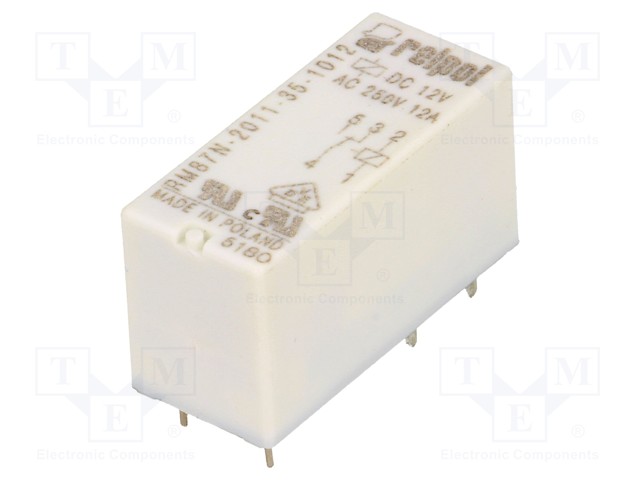 Relay: electromagnetic; SPDT; Ucoil: 12VDC; 12A/250VAC; 12A/24VDC