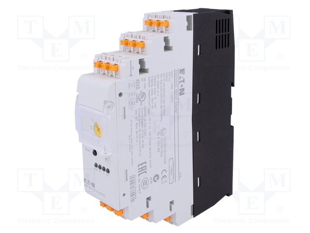 Module: motor starter; 3kW; DIN; 1.5÷9A; -25÷60°C; 24VDC