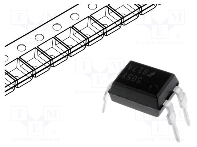 Optocoupler; THT; Channels: 1; Out: transistor; Uinsul: 5kV; Uce: 70V