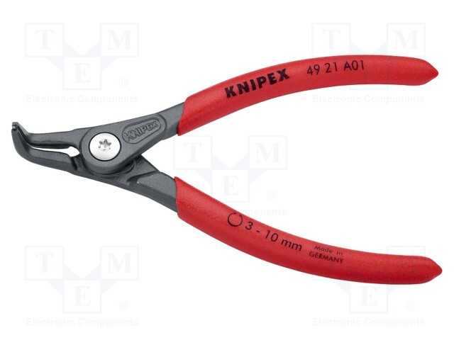 Pliers; internal circlip; Ring: external; Pliers len: 130mm