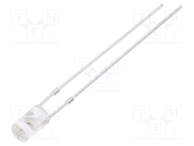 LED; 3mm; orange; 750÷1120mcd; 140°; Front: flat; Pitch: 2.54mm; 78mW