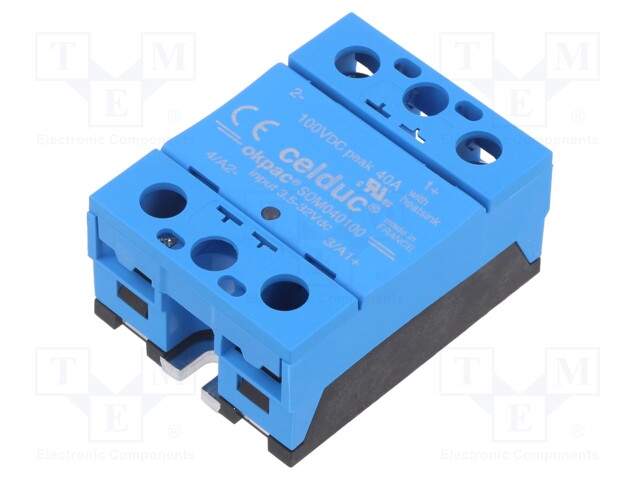 Relay: solid state; Ucntrl: 3.5÷32VDC; 40A; 5÷60VDC; Series: SOM