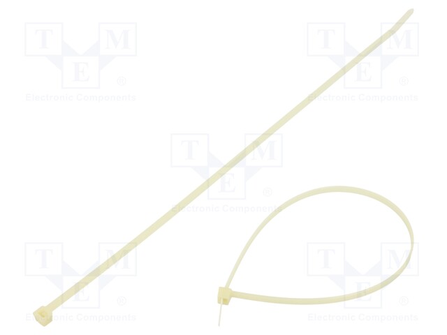 Cable tie; L: 300mm; W: 4.6mm; polyamide; 225N; natural; Ømax: 80mm