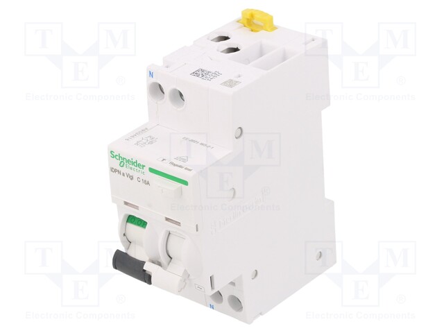 RCBO breaker; Inom: 10A; Ires: 30mA; Max surge current: 250A; DIN