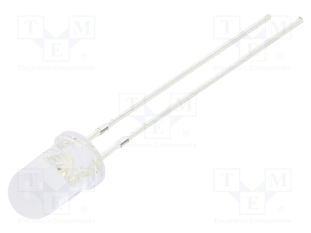 LED; 5mm; blue; 3000÷4200mcd; 100°; 20mA; 2.7÷3.4V; Front: convex