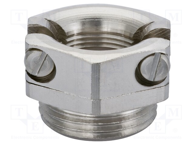 T-bolt clamp; nickel plated brass; Thread len: 5.5mm; Gland: M12