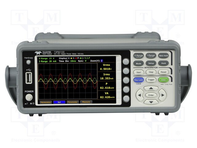 Meter: power; TFT 5"; VAC: 15V,30V,60V,150V,300V,600V; 30VA