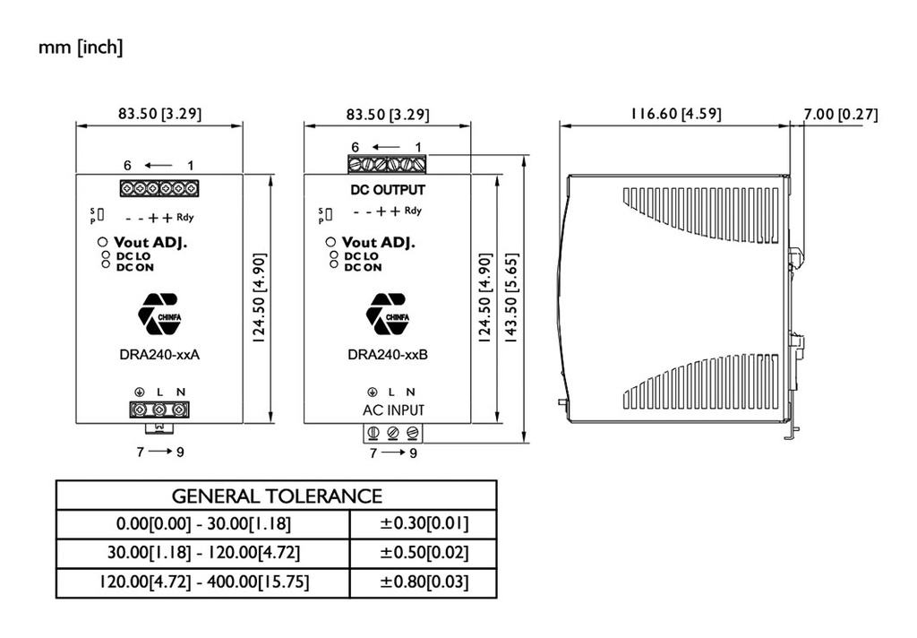 Power supply: switching; for DIN rail; 240W; 48VDC; 5A; 115/230VAC